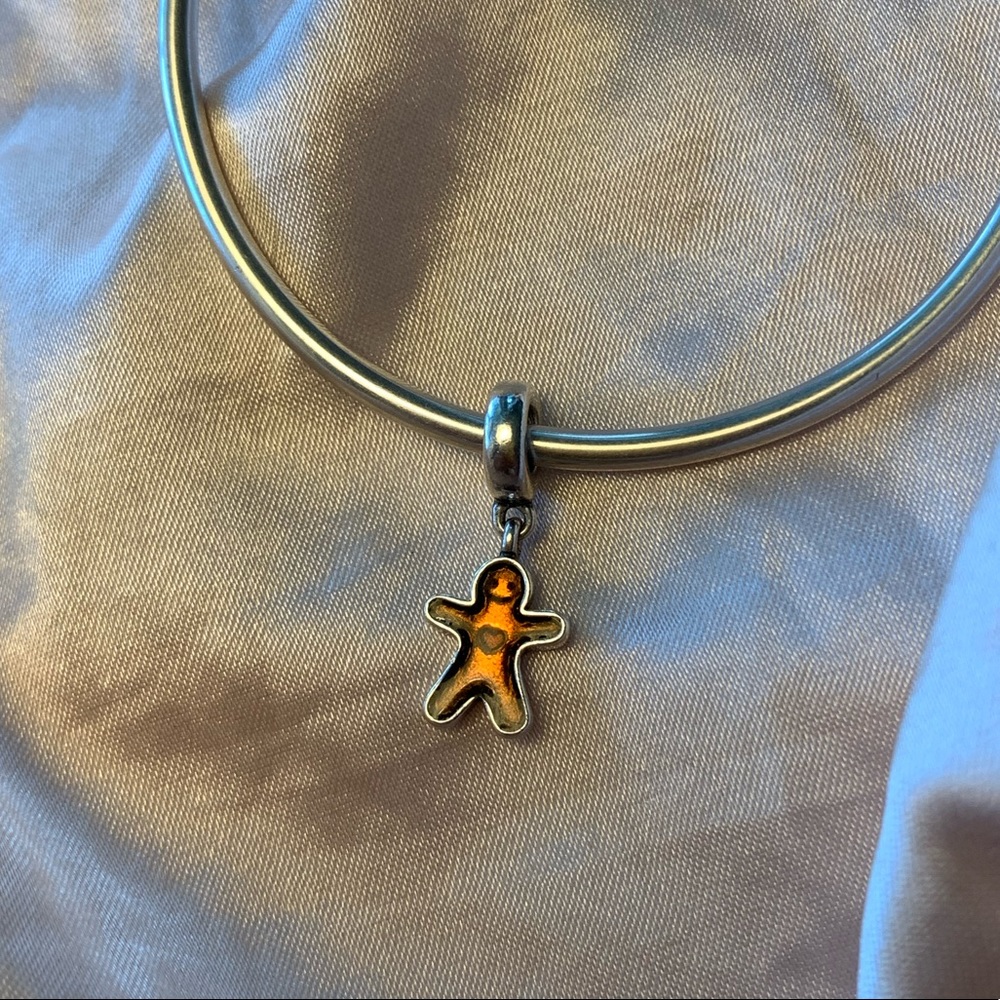 Retired Pandora Gingerbread Dangle Charm